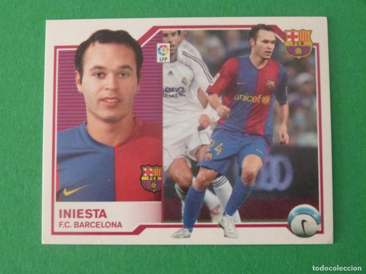 Cromos de Futebol: CROMO FUTBOL INIESTA F.C. BARCELONA SIN PEGAR LIGA ESTE 2007-2008/07-08