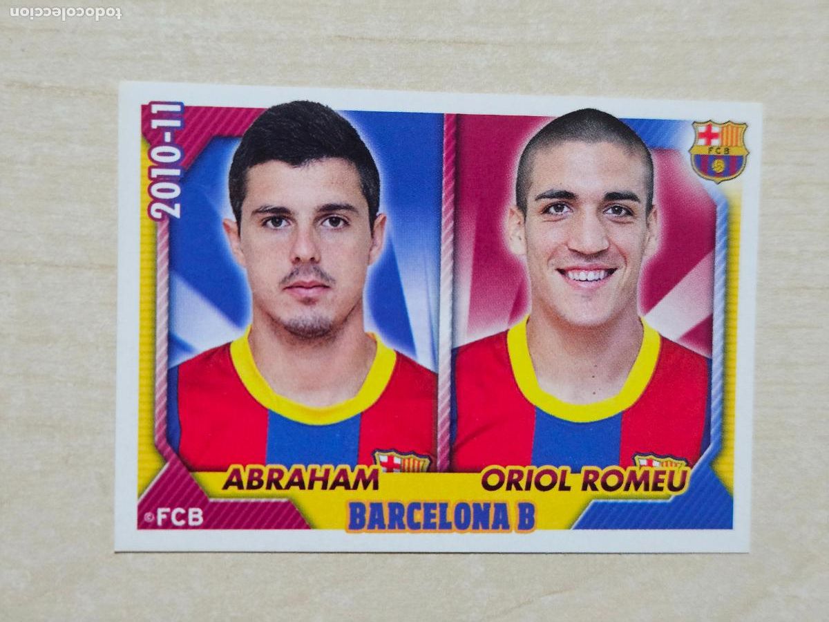 Cromos de Futebol: CROMO N&ordm; 148 ABRAHAM Y ORIOL ROMEU - COLECCION OFICIAL BARCELONA LIGA 2010 2011 - 10 11 SIN PEGAR