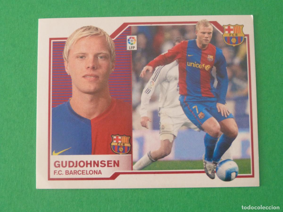 Cromos de Futebol: CROMO FUTBOL GUDJOHNSEN F.C. BARCELONA SIN PEGAR LIGA ESTE 2007-2008/07-08