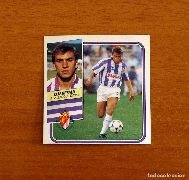 Cromos de f&uacute;tbol: Real Valladolid - Cuaresma - Ediciones Este Liga 1989-1990, 89-90 - Nunca Pegado