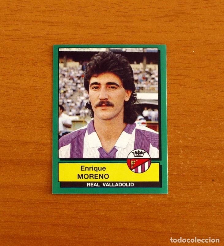 Cromos de f&uacute;tbol: Real Valladolid - N&ordm; 330 Enrique Moreno - F&uacute;tbol 90 Panini 1989-1990, 89-90 - Nunca pegado