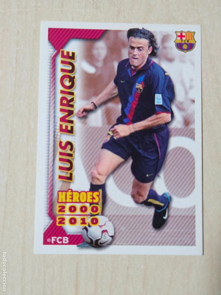 Cromos de f&uacute;tbol: CROMO N&ordm; 156 LUIS ENRIQUE - COLECCION OFICIAL BARCELONA LIGA 2010 2011 - 10 11 SIN PEGAR
