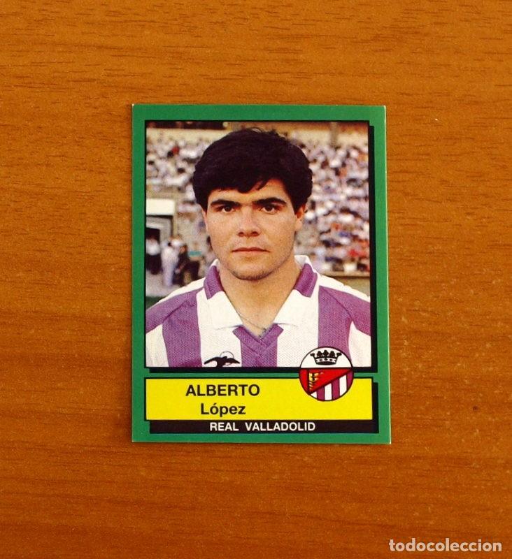 Football Stickers: Real Valladolid - N&ordm; 339 Alberto L&oacute;pez - F&uacute;tbol 90 Panini 1989-1990, 89-90 - Nunca pegado