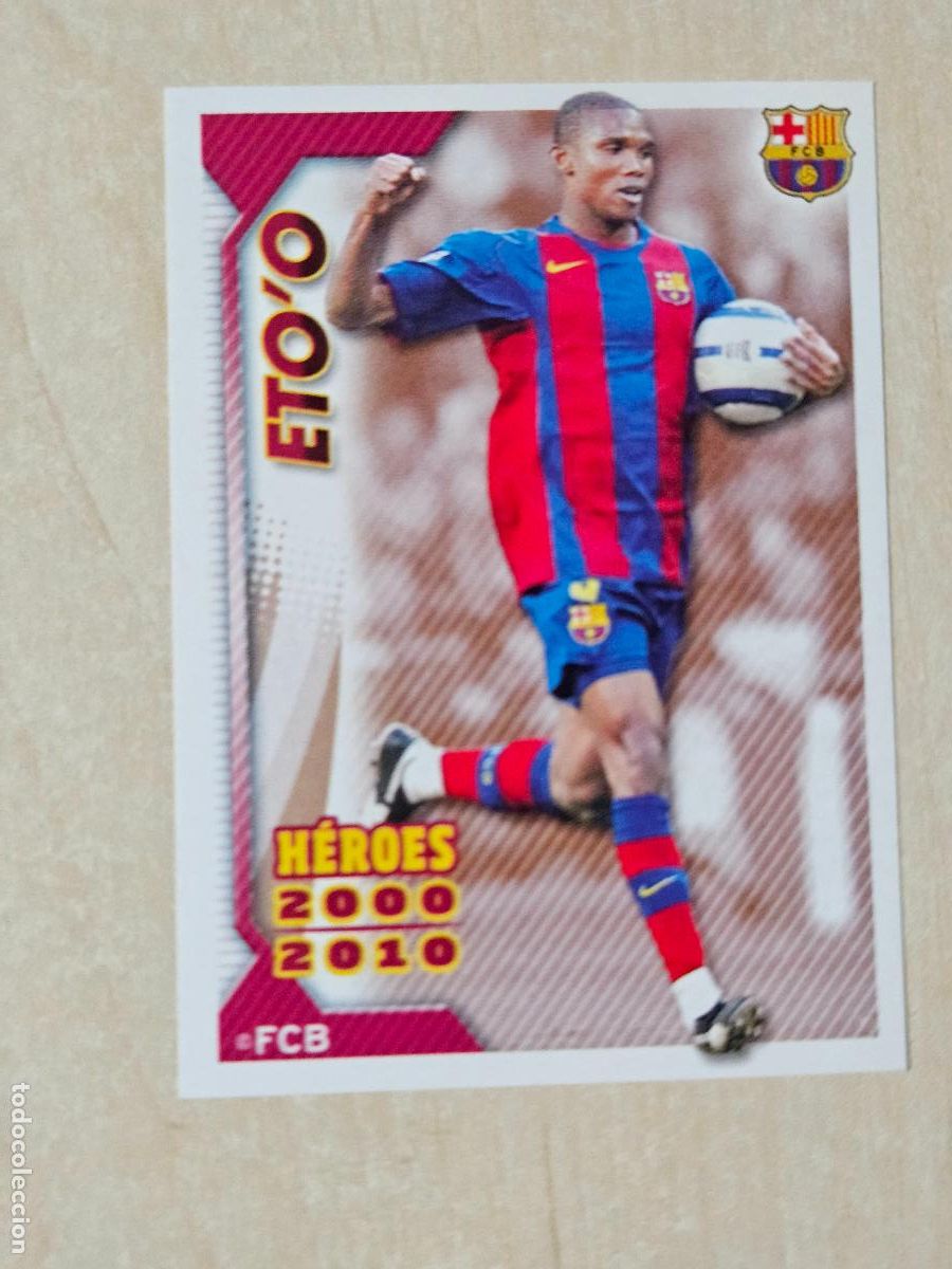 Cromos de f&uacute;tbol: CROMO N&ordm; 161 ETOO - COLECCION OFICIAL BARCELONA LIGA 2010 2011 - 10 11 SIN PEGAR