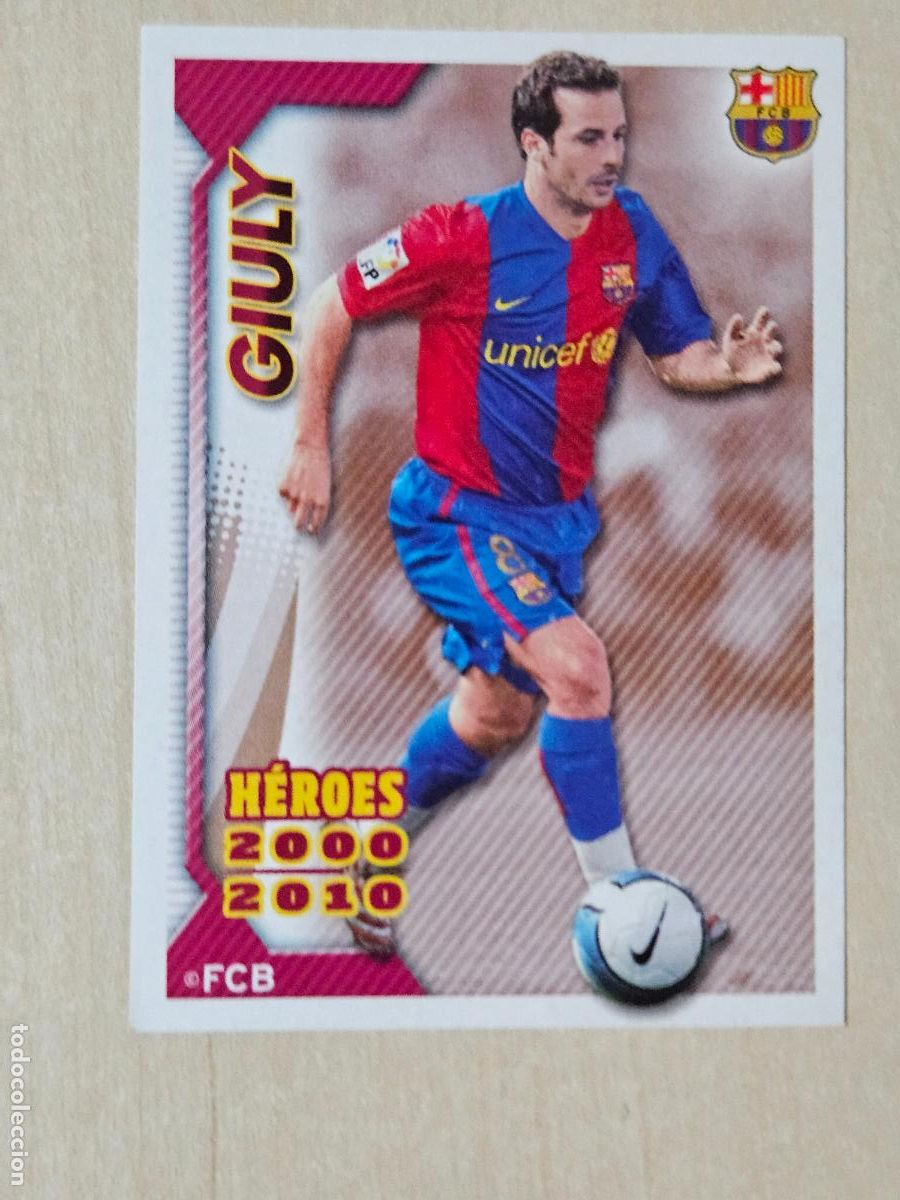 Cromos de f&uacute;tbol: CROMO N&ordm; 164 GIULY - COLECCION OFICIAL BARCELONA LIGA 2010 2011 - 10 11 SIN PEGAR