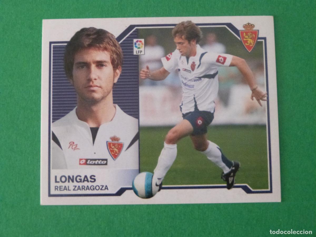 Cromos de f&uacute;tbol: CROMO FUTBOL LONGAS REAL ZARAGOZA SIN PEGAR LIGA ESTE 2007-2008/07-08