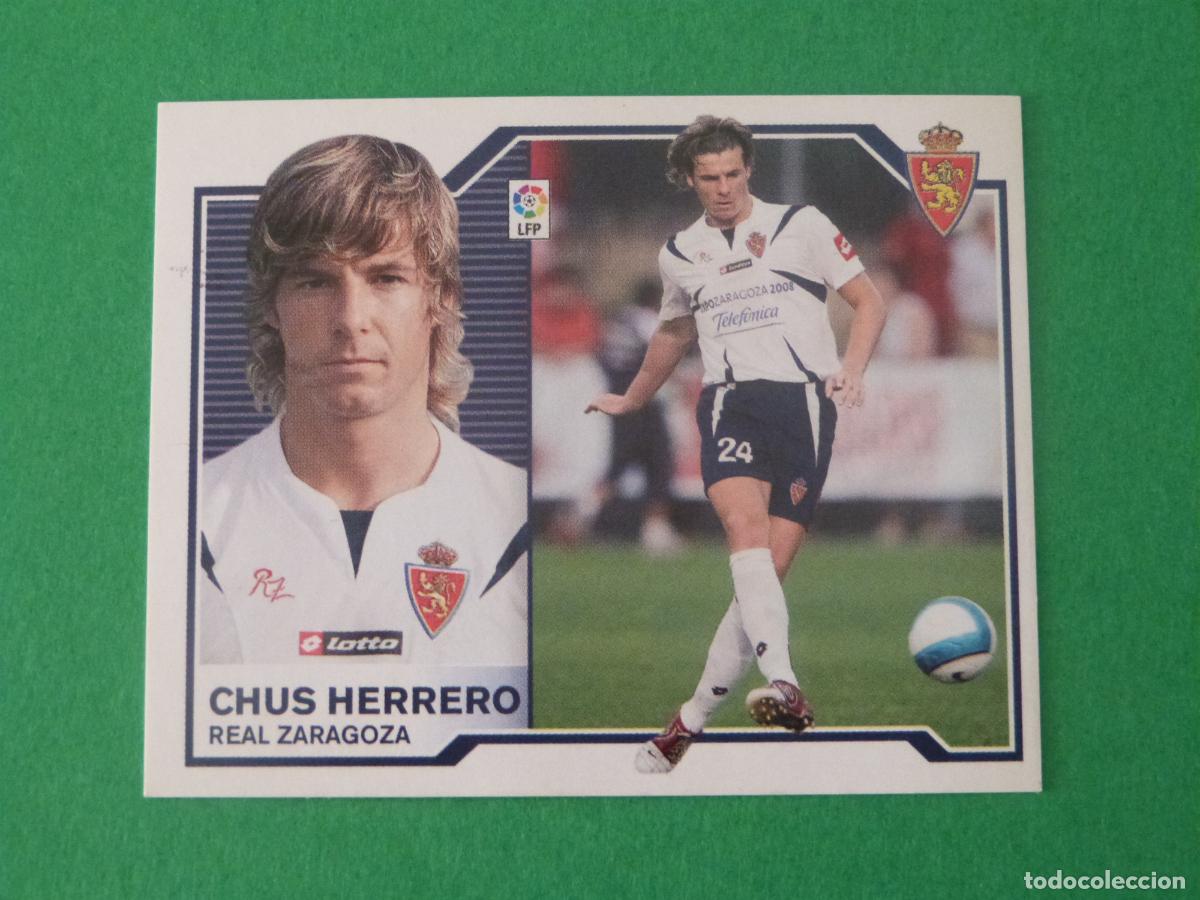 Cromos de f&uacute;tbol: CROMO FUTBOL CHUS HERRERO REAL ZARAGOZA SIN PEGAR LIGA ESTE 2007-2008/07-08