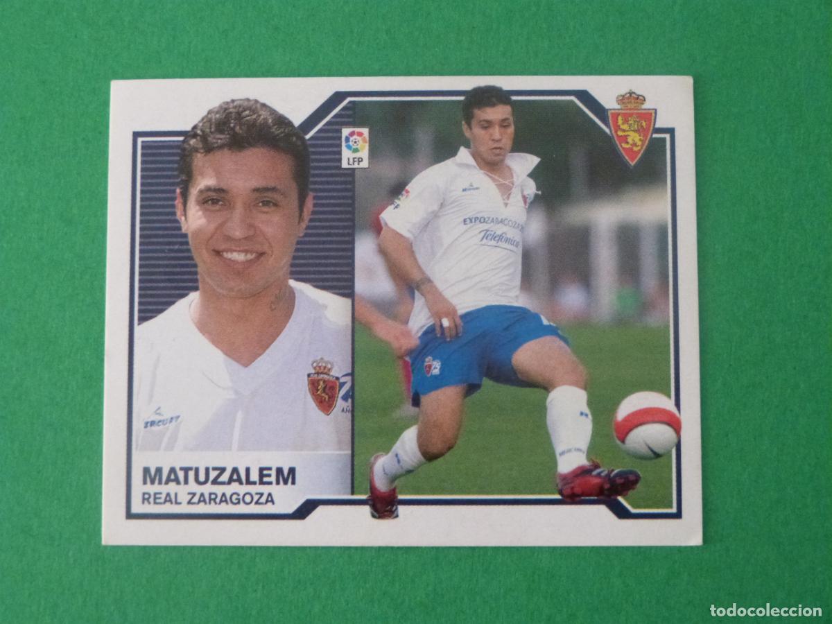 Cromos de f&uacute;tbol: CROMO FUTBOL MATUZALEM REAL ZARAGOZA SIN PEGAR LIGA ESTE 2007-2008/07-08