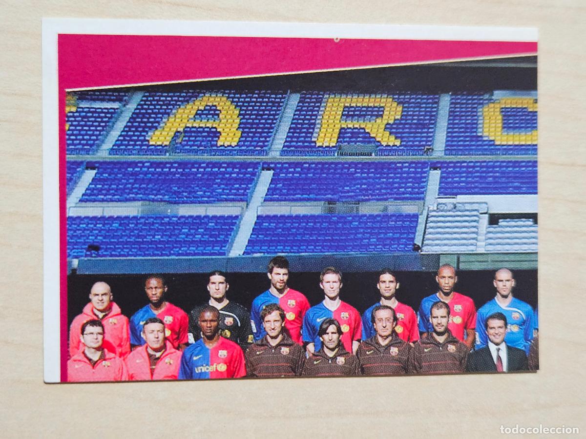 Fu&szlig;ball-Sticker: CROMO N&ordm; 2 ALINEACION - COLECCION OFICIAL BARCELONA 2008 - 2009 - PANINI - CROMO SIN PEGAR