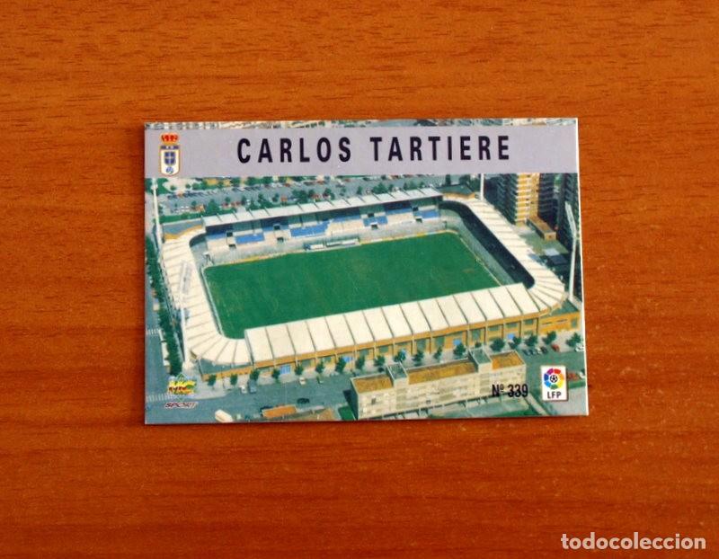 Fu&szlig;ball-Sticker: Real Oviedo - N&ordm; 339 Campo Carlos Tartiere - Mundicromo ficha de la Liga 1997-1998, 97-98