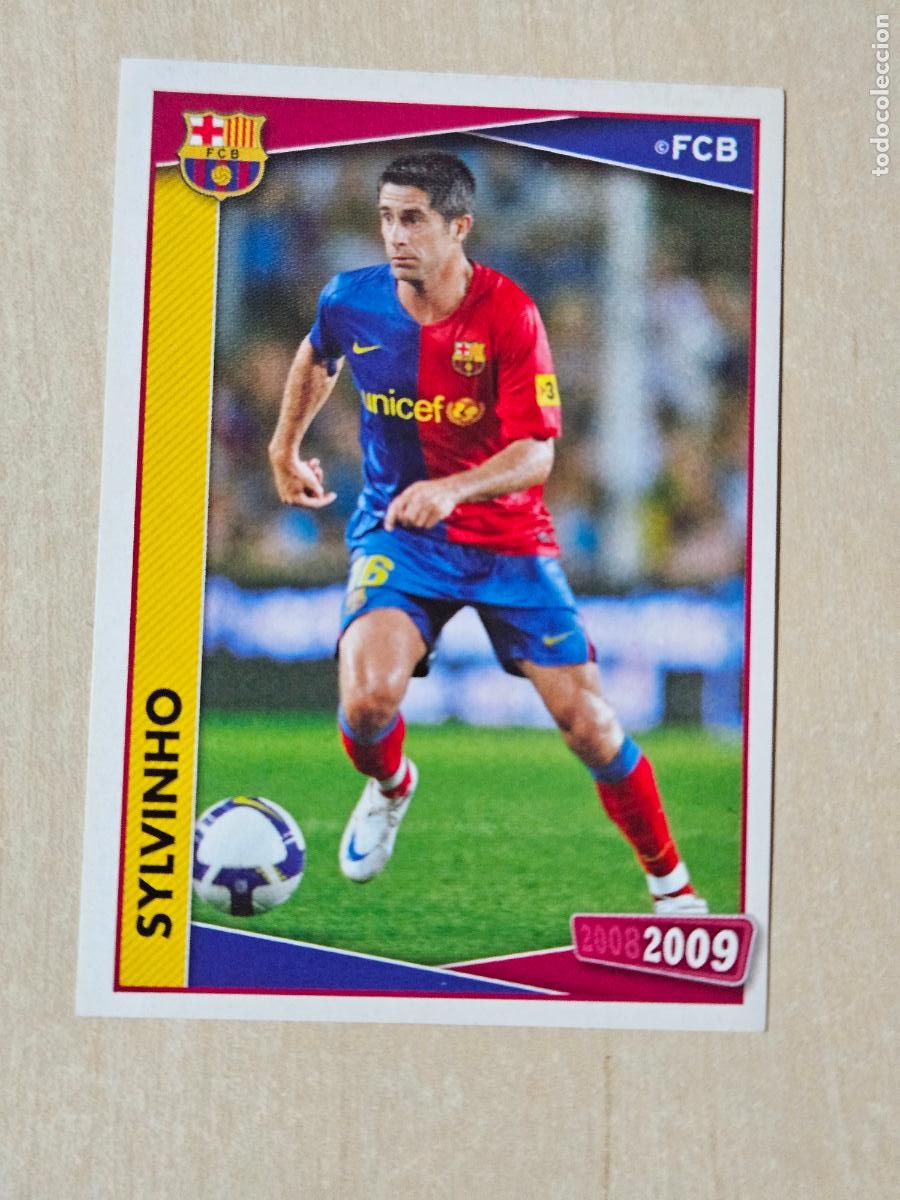 Cartes &agrave; collectionner de Football: CROMO N&ordm; 61 SYLVINHO - COLECCION OFICIAL BARCELONA 2008 - 2009 - PANINI - CROMO SIN PEGAR