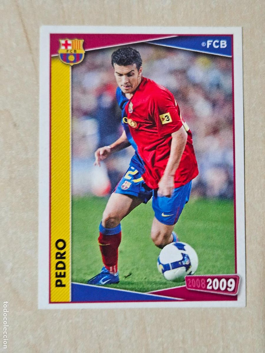 Cromos de f&uacute;tbol: CROMO N&ordm; 125 PEDRO - COLECCION OFICIAL BARCELONA 2008 - 2009 - PANINI - CROMO SIN PEGAR