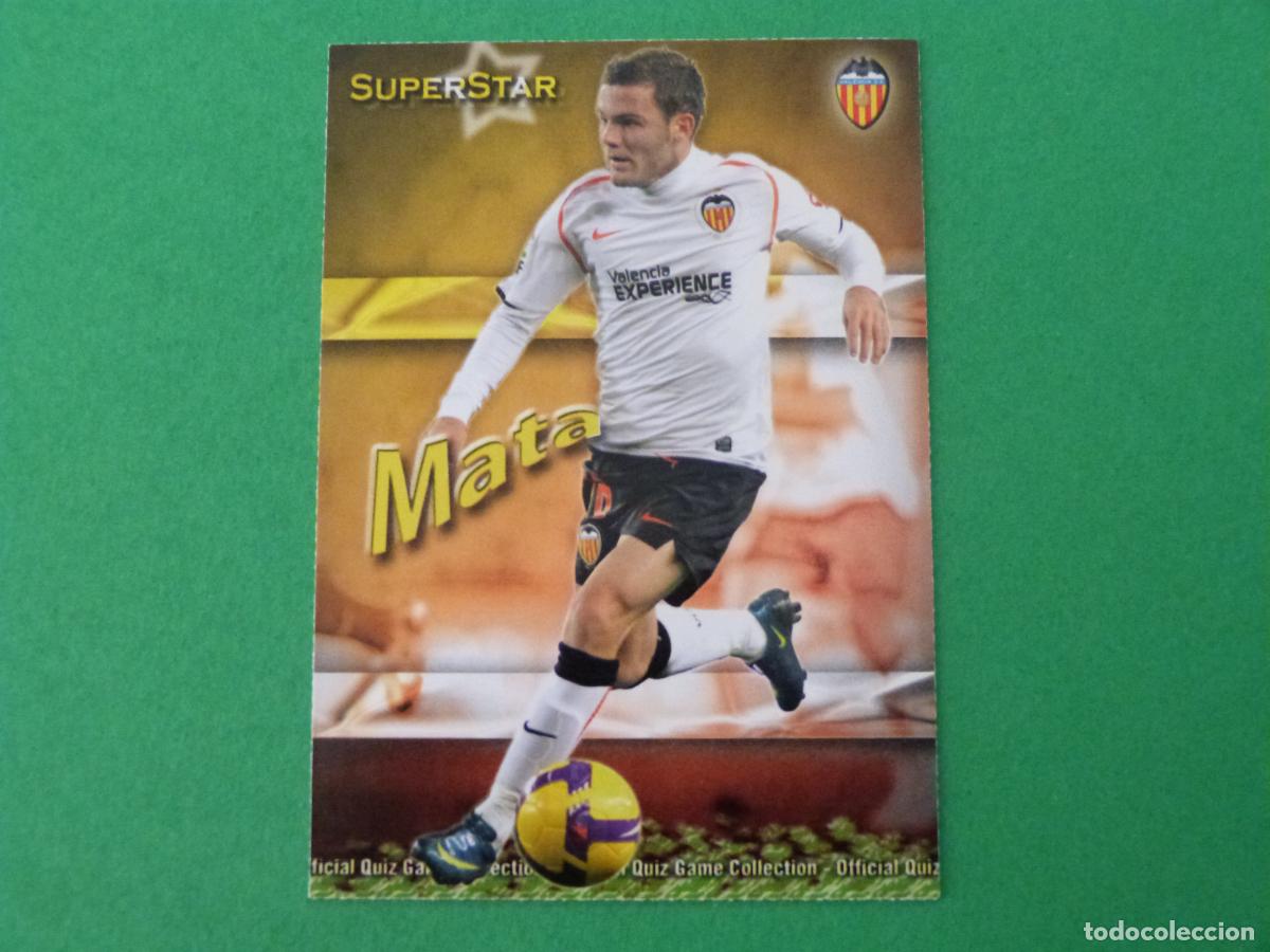 Cromos de f&uacute;tbol: TRADING CARD FUTBOL MATA VALENCIA C.F. MATE N&ordm; 160 FICHAS LIGA MUNDICROMO 2009-2010/09-10
