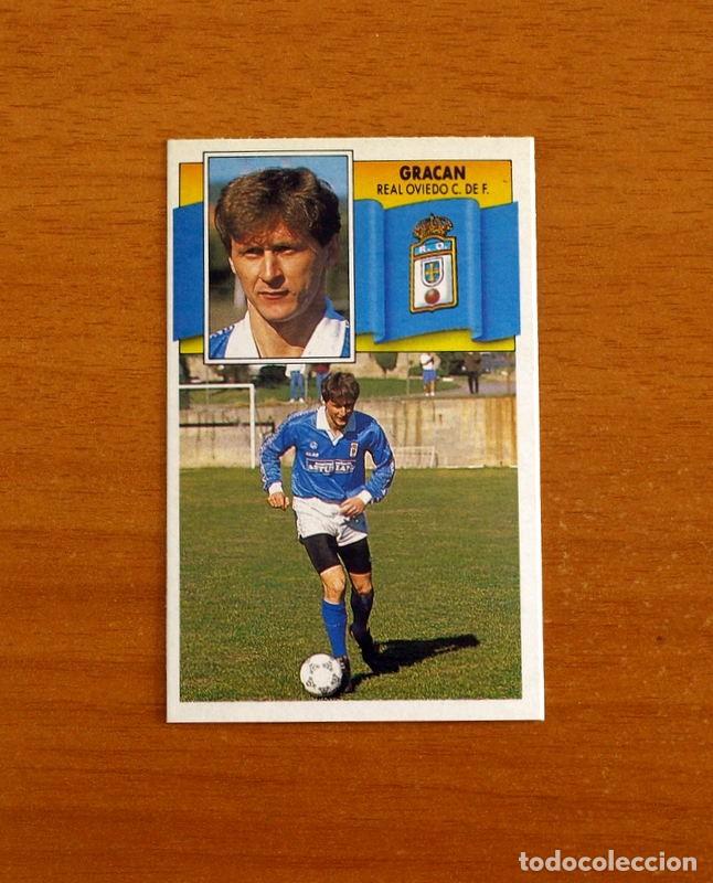Cromos de f&uacute;tbol: Real Oviedo - Gracan - Ediciones Este Liga 1990-1991, 90-91 - Nunca pegado