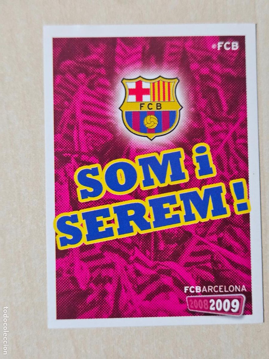 Cromos de f&uacute;tbol: CROMO N&ordm; 180 SOM I SEREM BARCA - COLECCION OFICIAL BARCELONA 2008 - 2009 - PANINI - CROMO SIN PEGAR