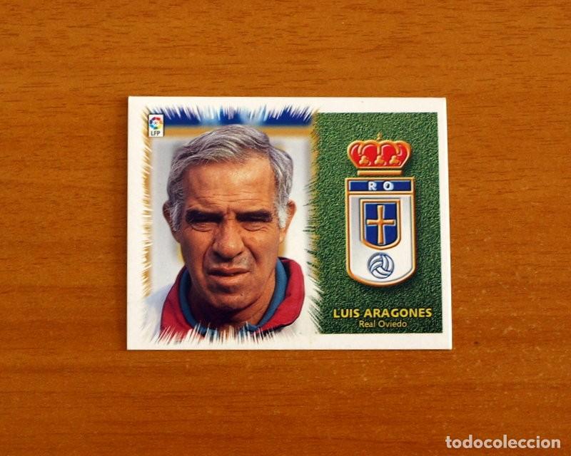 Cromos de f&uacute;tbol: Real Oviedo - Luis Aragon&eacute;s, Entrenador - Ediciones Este Liga 1999-2000, 99-00 - Nunca Pegado