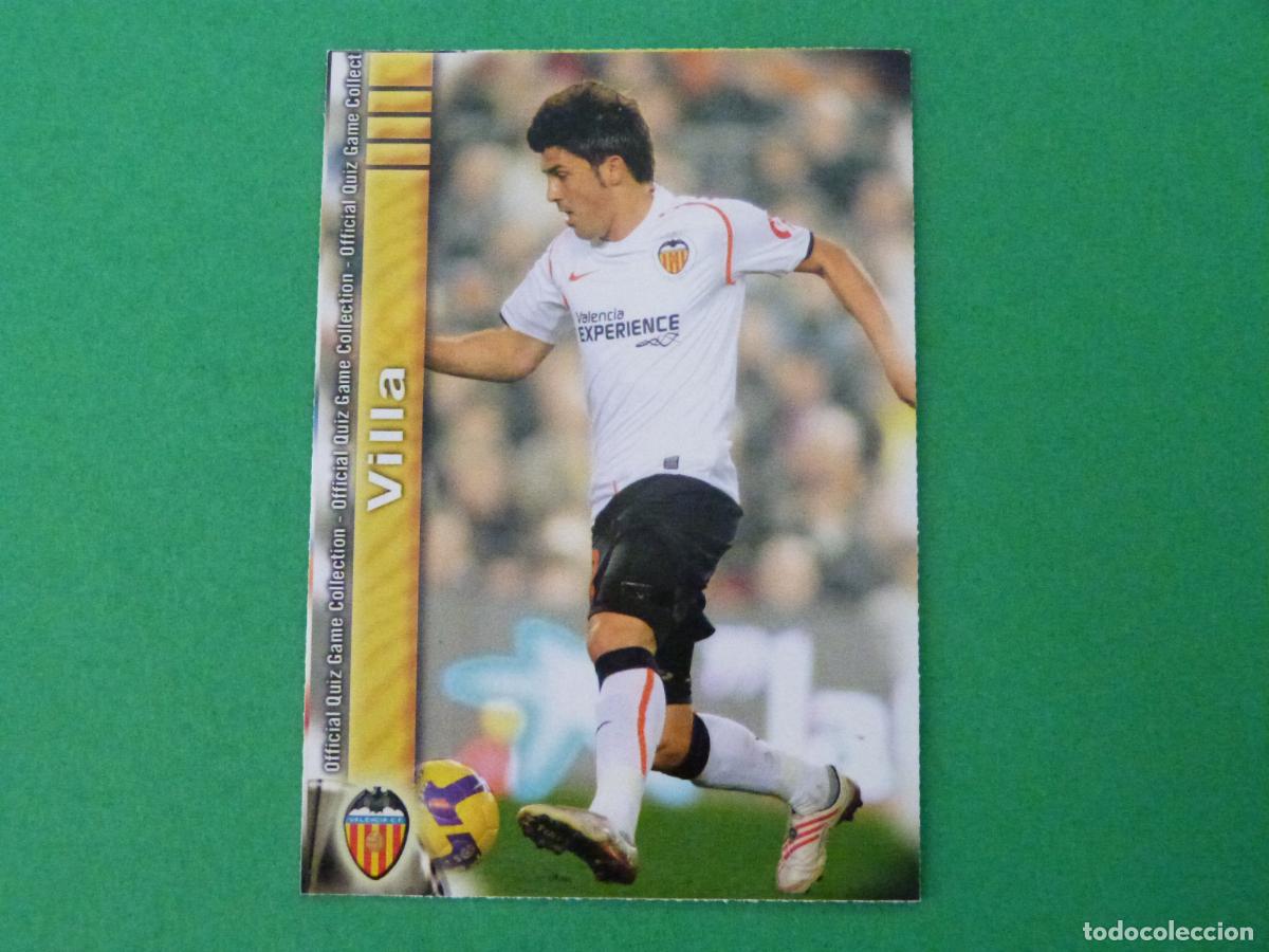 Cromos de f&uacute;tbol: TRADING CARD FUTBOL VILLA VALENCIA C.F. N&ordm; 156 FICHAS LIGA MUNDICROMO 2009-2010/09-10
