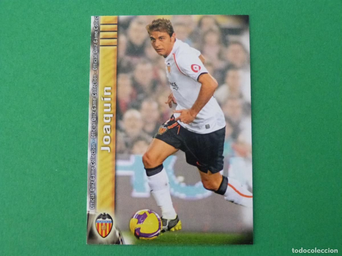 Figurine di Calcio: TRADING CARD FUTBOL JOAQUIN VALENCIA C.F. N&ordm; 155 FICHAS LIGA MUNDICROMO 2009-2010/09-10