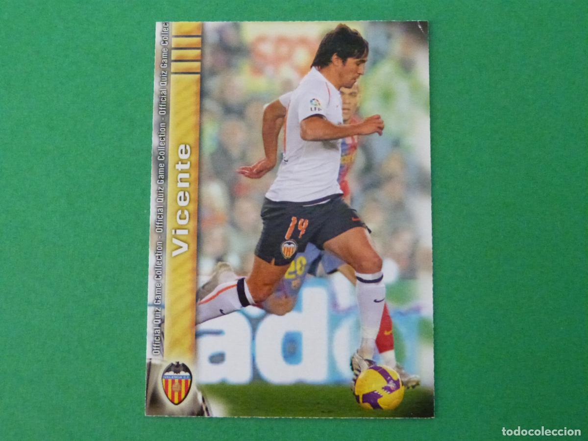 Cromos de f&uacute;tbol: TRADING CARD FUTBOL VICENTE VALENCIA C.F. N&ordm; 154 FICHAS LIGA MUNDICROMO 2009-2010/09-10