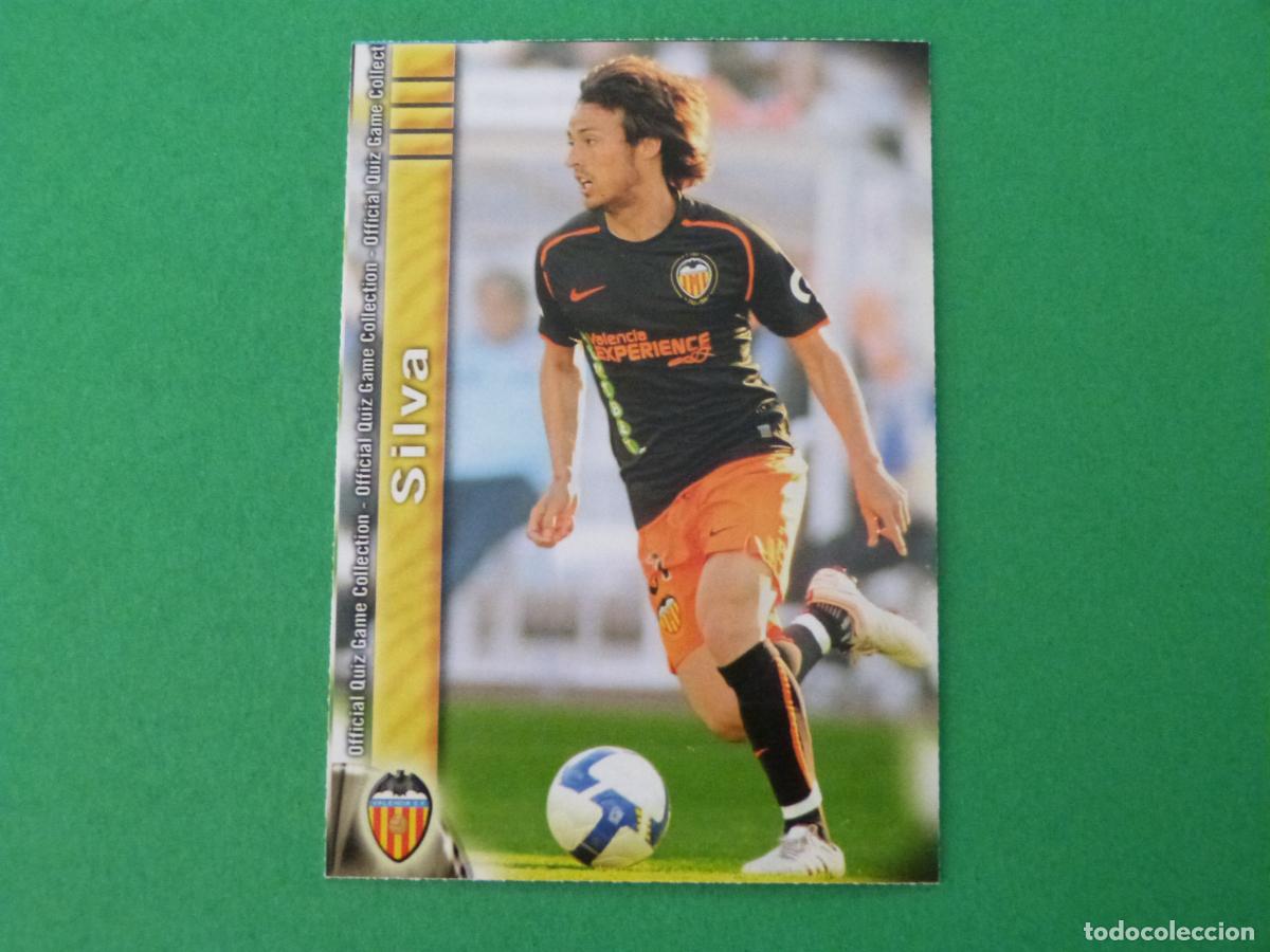 Cromos de f&uacute;tbol: TRADING CARD FUTBOL SILVA VALENCIA C.F. N&ordm; 153 FICHAS LIGA MUNDICROMO 2009-2010/09-10