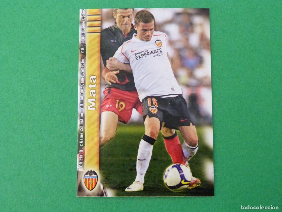 Cromos de f&uacute;tbol: TRADING CARD FUTBOL MATA VALENCIA C.F. N&ordm; 151 FICHAS LIGA MUNDICROMO 2009-2010/09-10