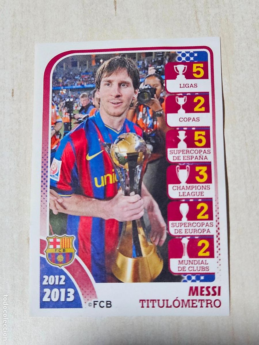 Cromos de f&uacute;tbol: CROMO N&ordm; 174 MESSI - COLECCION OFICIAL BARCELONA 2012 - 2013 - PANINI - CROMO SIN PEGAR