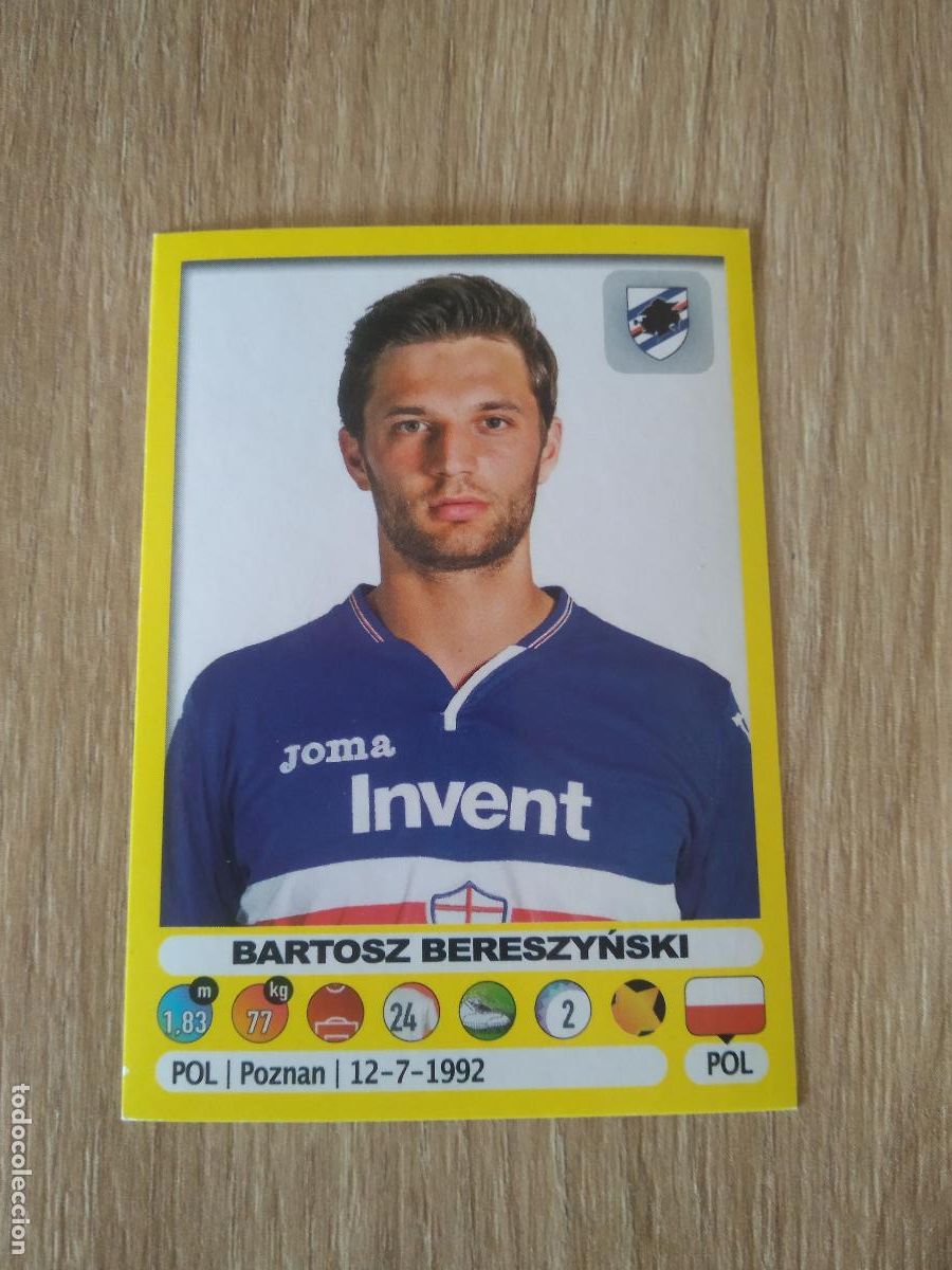 Cromos de Futebol: 427 BARTOSZ BERESZYNSKI SAMPDORIA CROMO FUTBOL PANINI LIGA ITALIA 18-19 CALCIATORI 2018-2019