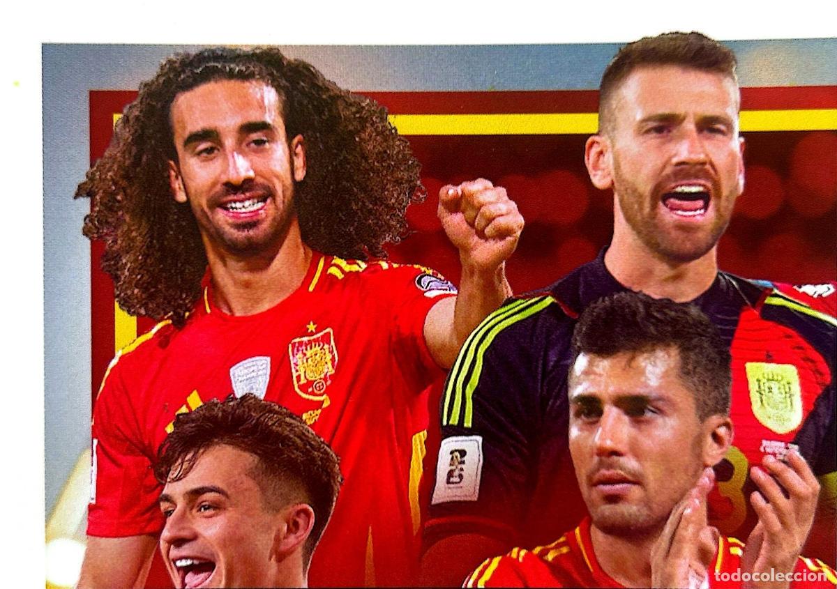 Cromos de f&uacute;tbol: Cromo Cucurella, Rodri, Unai Simon Espa&ntilde;a Panini Colecci&oacute;n Oficial Espa&ntilde;a 2026 - Carrefour 2025-2026
