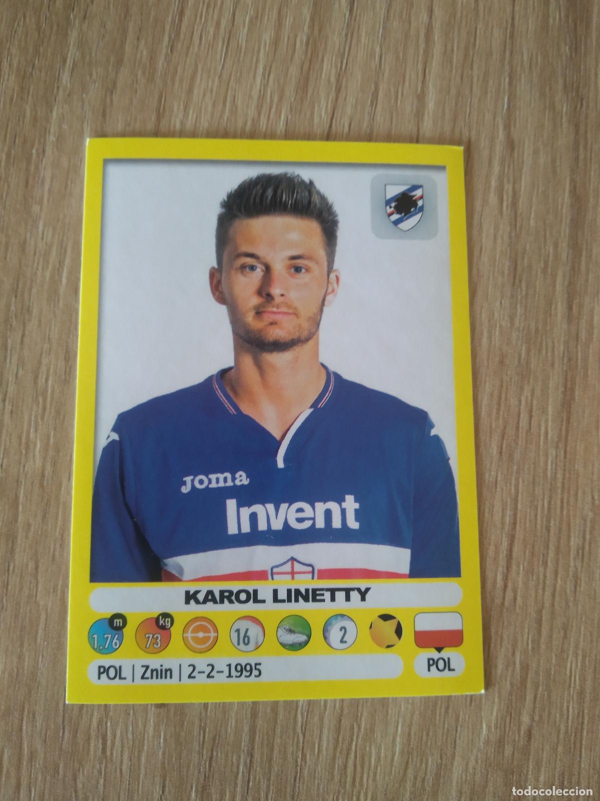 Cromos de f&uacute;tbol: 440 KAROL LINETTY SAMPDORIA CROMO FUTBOL PANINI LIGA ITALIA 18-19 CALCIATORI 2018-2019