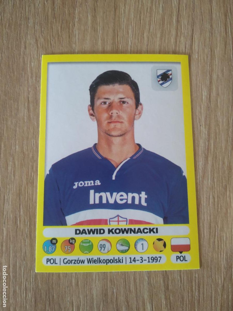 Cromos de f&uacute;tbol: 446 DAWID KOWNACKI SAMPDORIA CROMO FUTBOL PANINI LIGA ITALIA 18-19 CALCIATORI 2018-2019