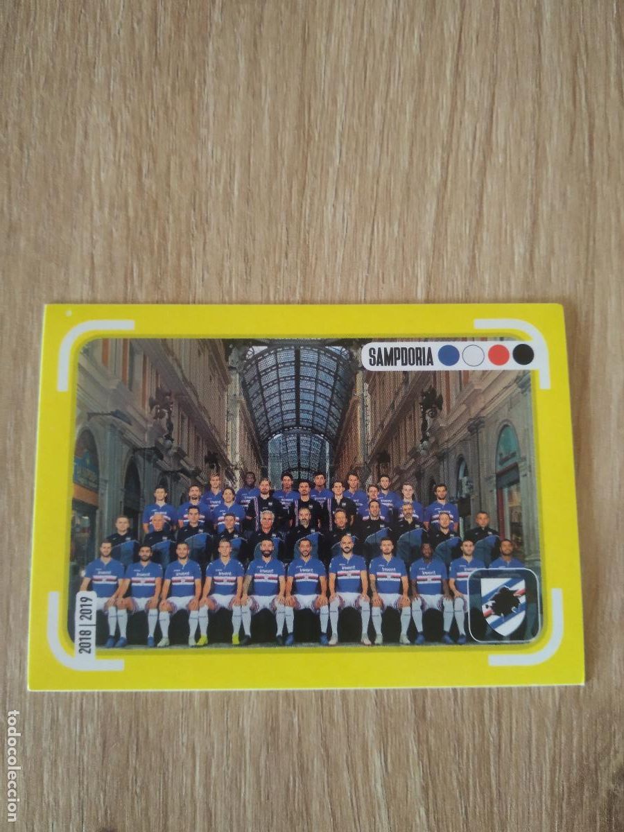 Cromos de f&uacute;tbol: 451 EQUIPO PLANTILLA SAMPDORIA CROMO FUTBOL PANINI LIGA ITALIA 18-19 CALCIATORI 2018-2019