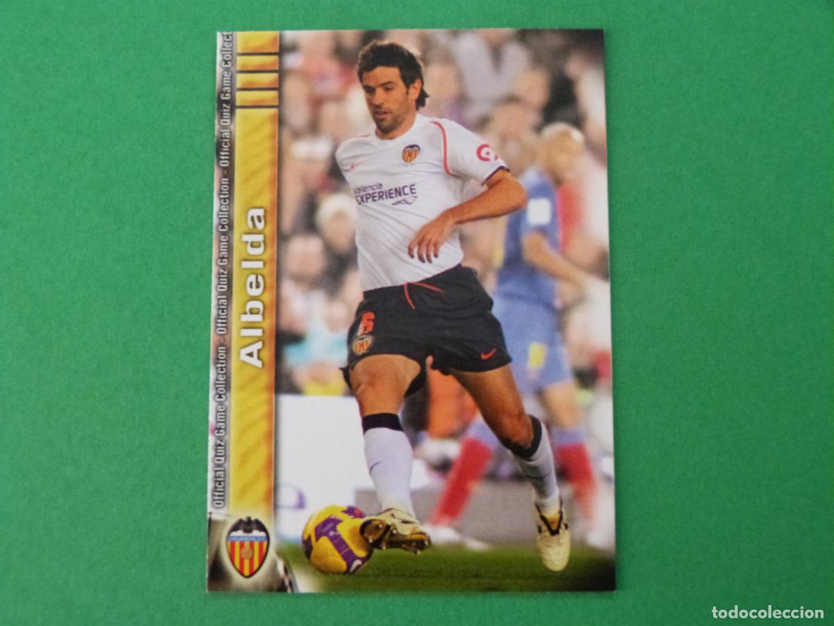 Cromos de f&uacute;tbol: TRADING CARD FUTBOL ALBELDA VALENCIA C.F. N&ordm; 149 FICHAS LIGA MUNDICROMO 2009-2010/09-10