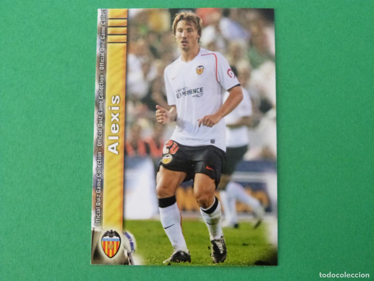 Cromos de f&uacute;tbol: TRADING CARD FUTBOL ALEXIS VALENCIA C.F. N&ordm; 144 FICHAS LIGA MUNDICROMO 2009-2010/09-10