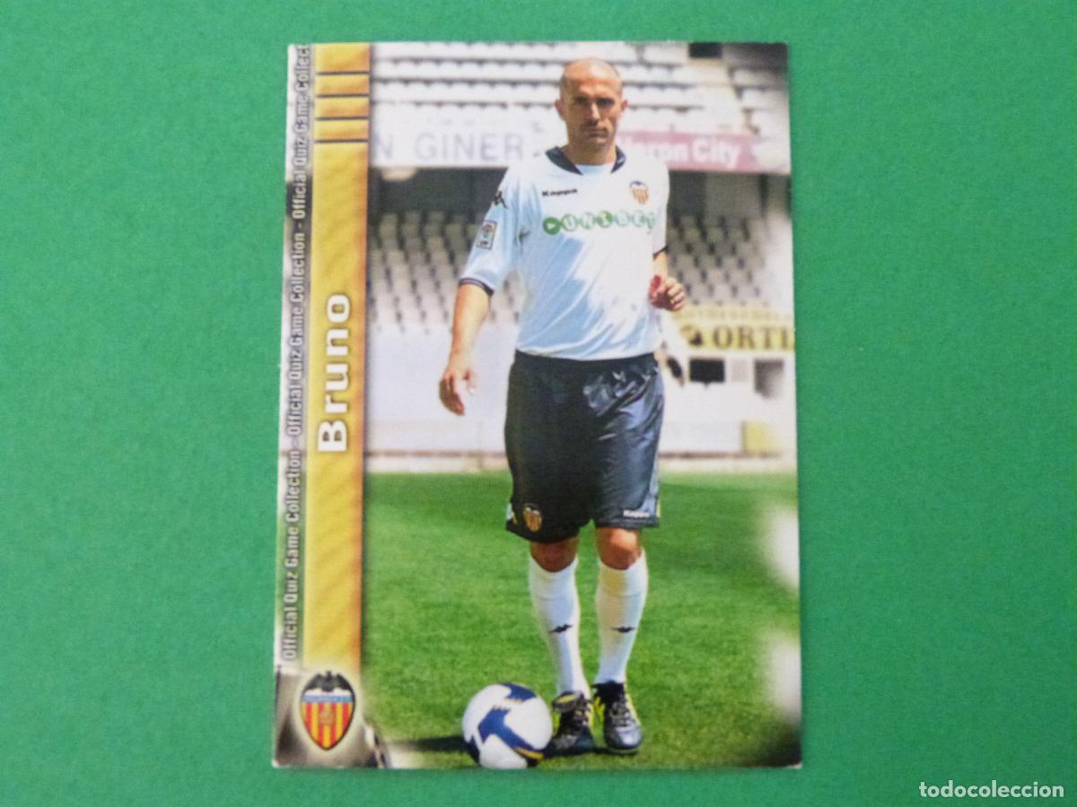 Cromos de f&uacute;tbol: TRADING CARD FUTBOL BRUNO VALENCIA C.F. N&ordm; 142 FICHAS LIGA MUNDICROMO 2009-2010/09-10