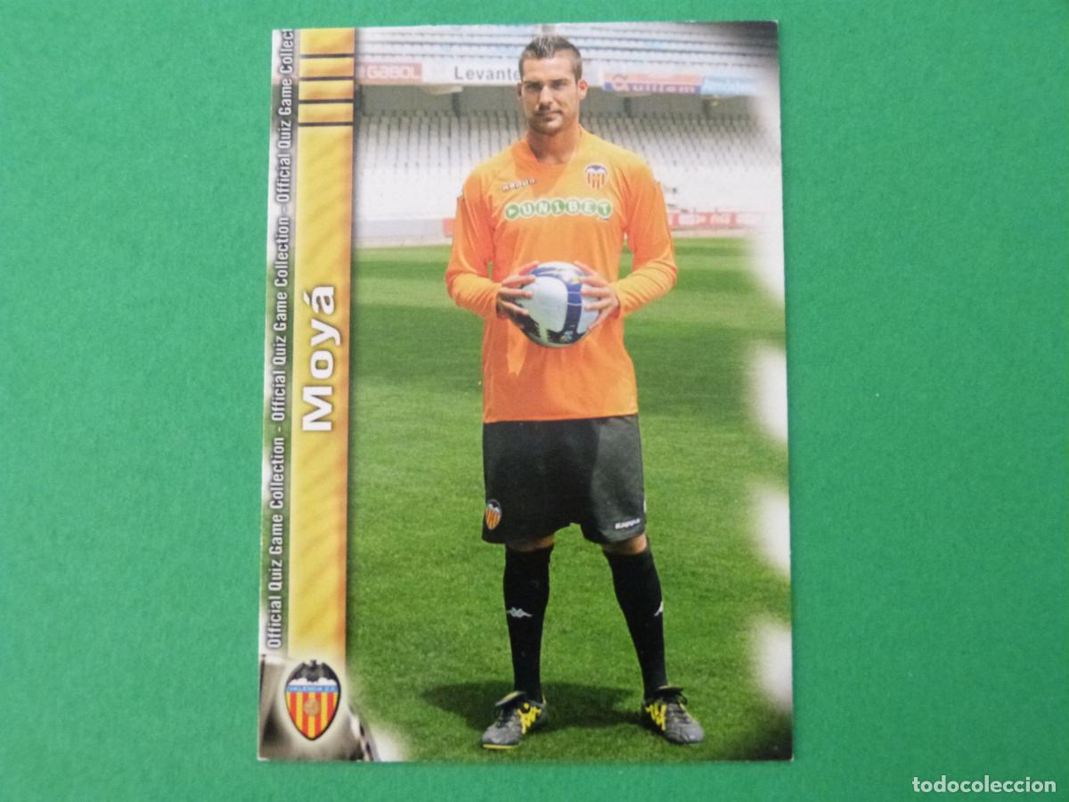 Cromos de f&uacute;tbol: TRADING CARD FUTBOL MOYA VALENCIA C.F. N&ordm; 140 FICHAS LIGA MUNDICROMO 2009-2010/09-10