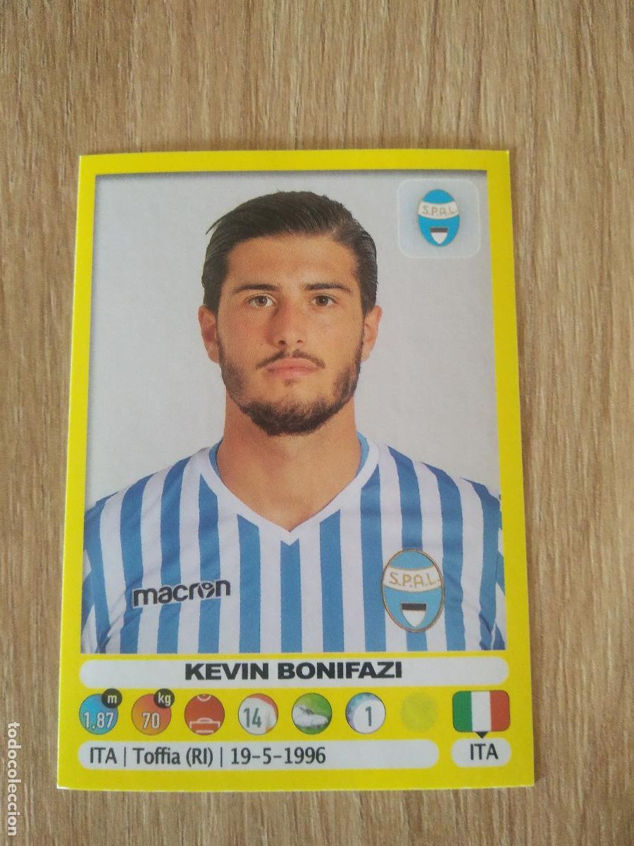 Cromos de f&uacute;tbol: 487 KEVIN BONIFAZI SPAL CROMO FUTBOL PANINI LIGA ITALIA 18-19 CALCIATORI 2018-2019