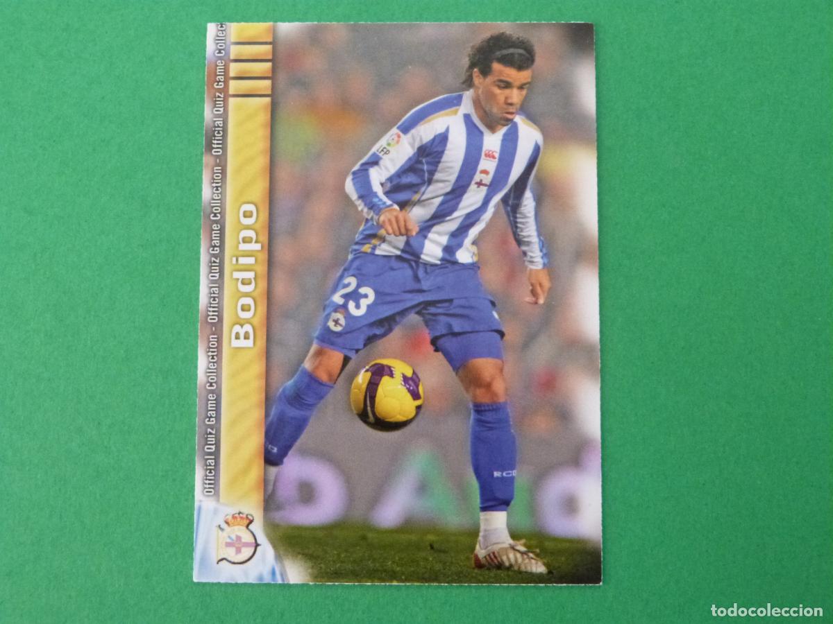 Cromos de f&uacute;tbol: TRADING CARD FUTBOL BODIPO DEPORTIVO LA CORU&Ntilde;A N&ordm; 183 FICHAS LIGA MUNDICROMO 2009-2010/09-10