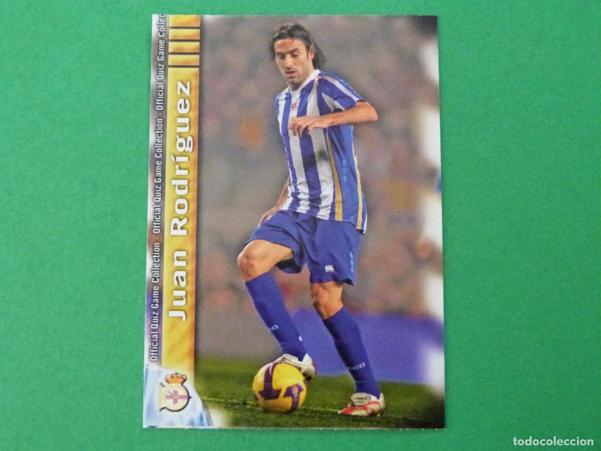 Cromos de f&uacute;tbol: TRADING CARD FUTBOL JUAN RODRIGUEZ DEPORTIVO LA CORU&Ntilde;A N&ordm; 177 FICHAS LIGA MUNDICROMO 2009-2010/09-10