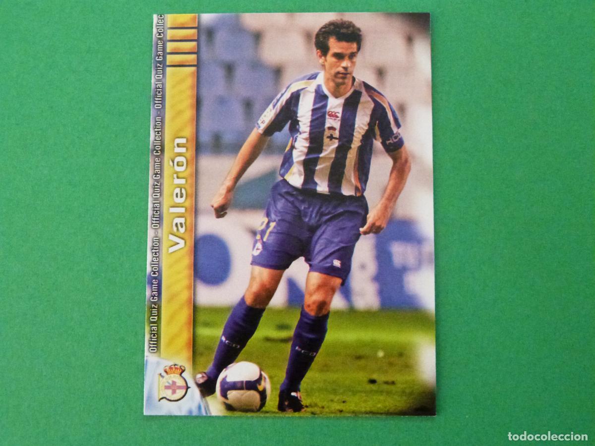 Cromos de f&uacute;tbol: TRADING CARD FUTBOL VALERON DEPORTIVO LA CORU&Ntilde;A N&ordm; 176 FICHAS LIGA MUNDICROMO 2009-2010/09-10