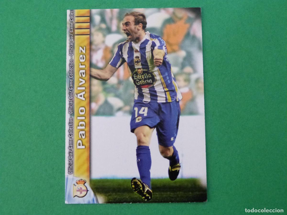 Cromos de f&uacute;tbol: TRADING CARD FUTBOL PABLO ALVAREZ DEPORTIVO LA CORU&Ntilde;A N&ordm; 173 FICHAS LIGA MUNDICROMO 2009-2010/09-10