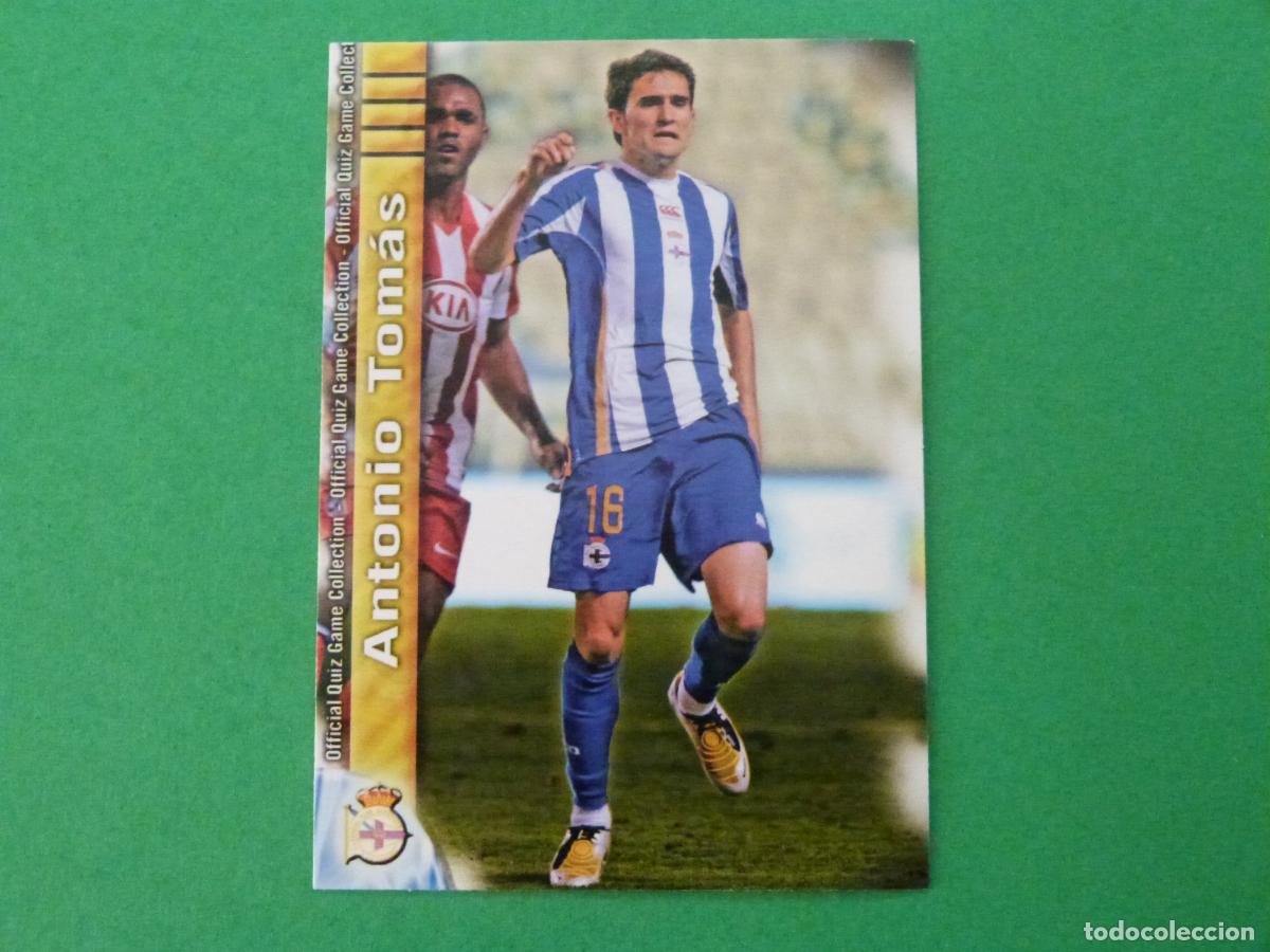 Cromos de f&uacute;tbol: TRADING CARD FUTBOL ANTONIO TOMAS DEPORTIVO LA CORU&Ntilde;A N&ordm; 171 FICHAS LIGA MUNDICROMO 2009-2010/09-10