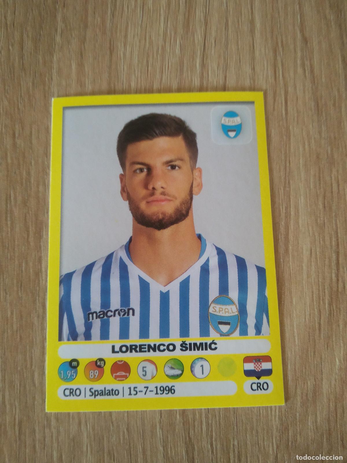Cromos de f&uacute;tbol: 491 LORENCO SIMIC SPAL CROMO FUTBOL PANINI LIGA ITALIA 18-19 CALCIATORI 2018-2019