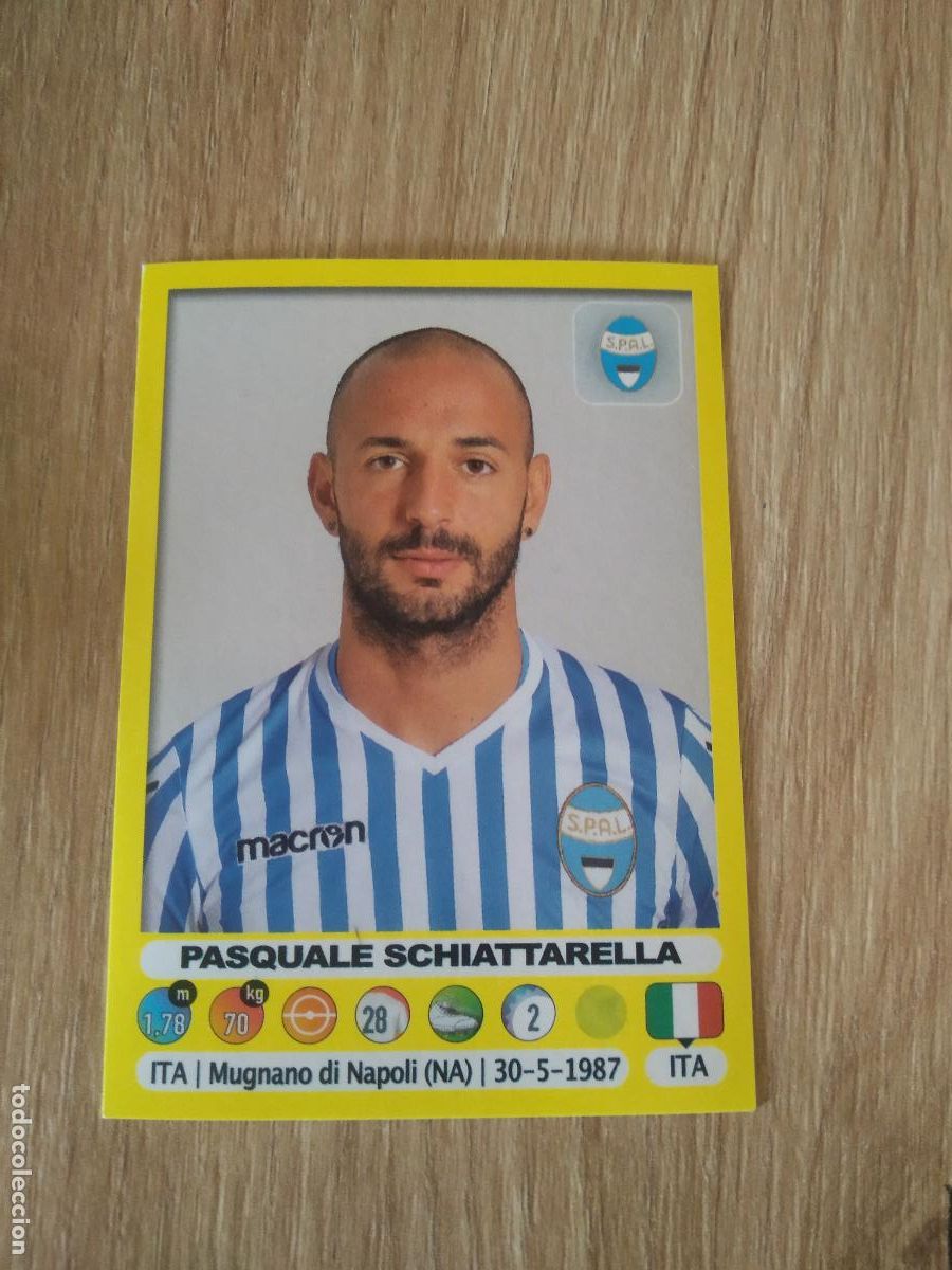 Cromos de f&uacute;tbol: 497 PASQUALE SCHIATTARELLA SPAL CROMO FUTBOL PANINI LIGA ITALIA 18-19 CALCIATORI 2018-2019