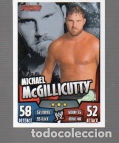 Cromos de f&uacute;tbol: CROMO DE LUCHA LIBRE TOPPS SLAM ATTAX RUMBLE DEL A&Ntilde;O 2008 MICHAEL McGILLICUTTY