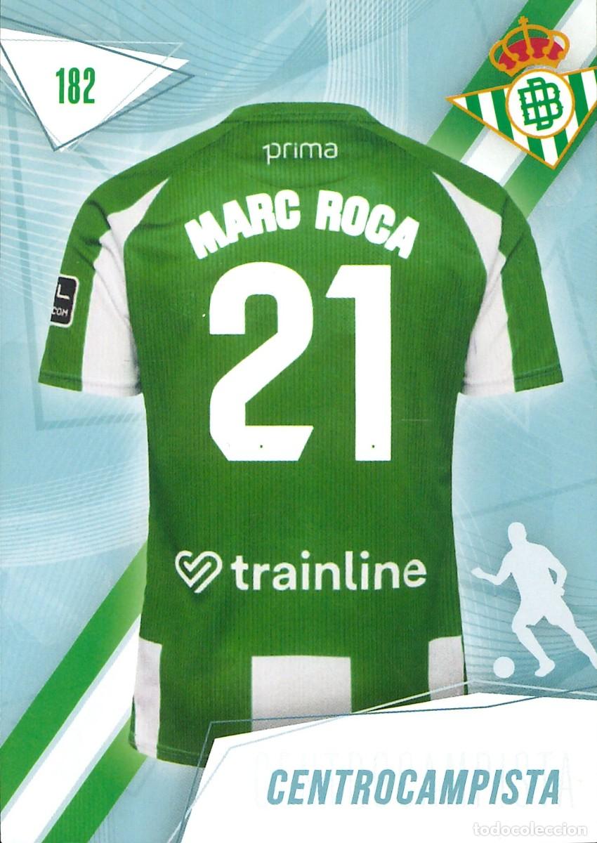 Cromos de f&uacute;tbol: FUTBOL - BETIS CARDS - 2025-2026 - 25-26 - REAL BETIS - 182 - MARC ROCA - CENTROCAMPISTA