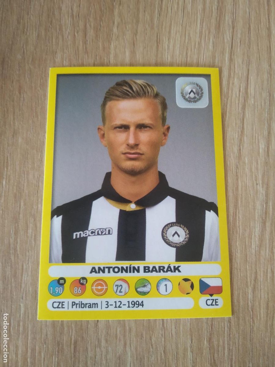 Cromos de f&uacute;tbol: 552 ANTONIN BARAK UDINESE CROMO FUTBOL PANINI LIGA ITALIA 18-19 CALCIATORI 2018-2019