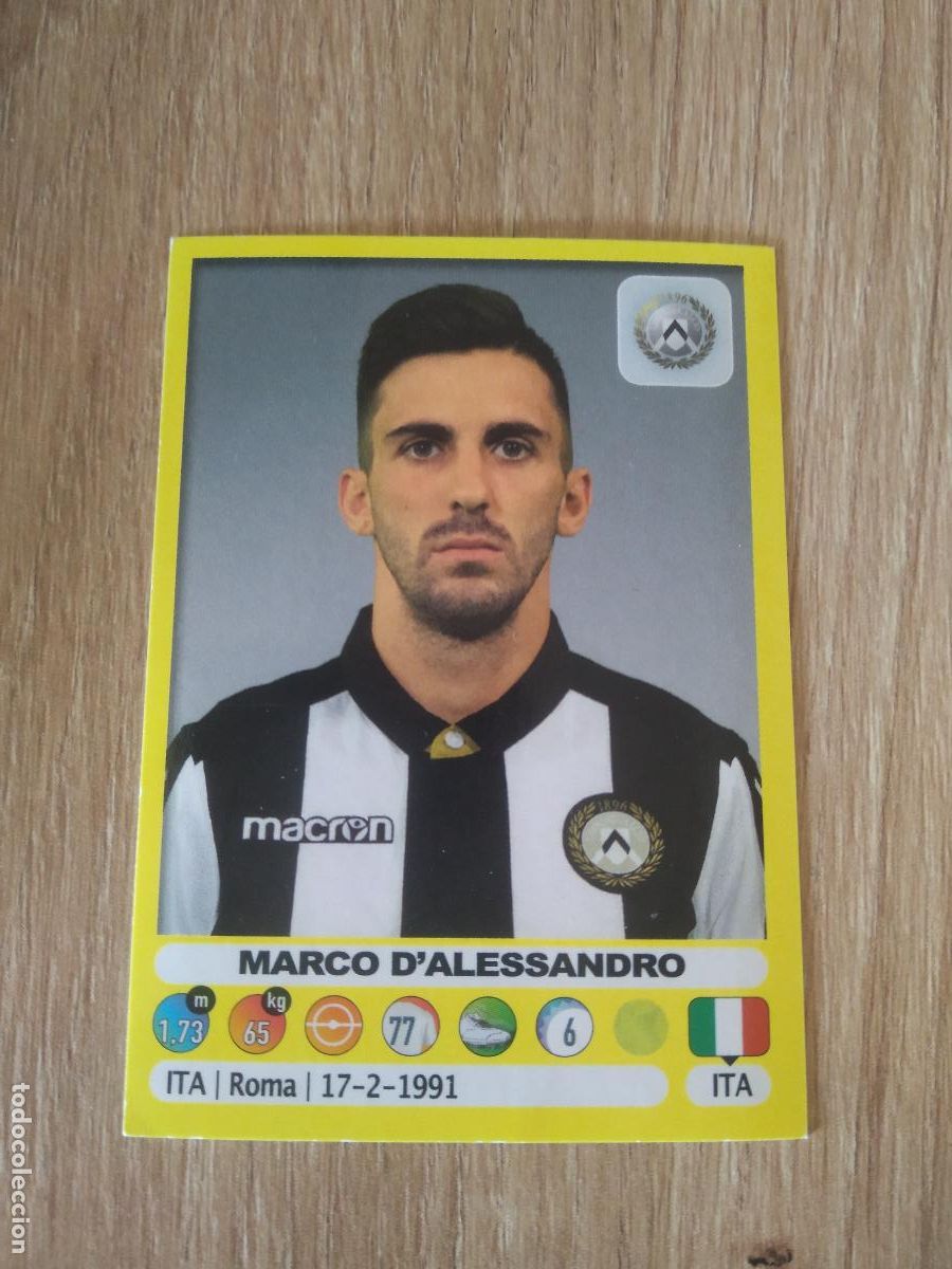 Cromos de f&uacute;tbol: 554 MARCO D'ALESSANDRO UDINESE CROMO FUTBOL PANINI LIGA ITALIA 18-19 CALCIATORI 2018-2019