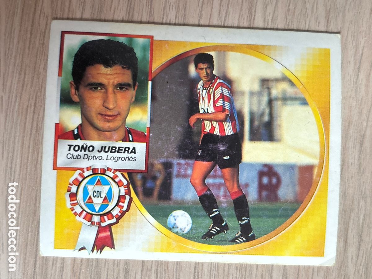 Cartes &agrave; collectionner de Football: TO&Ntilde;O JUBERA LOGRO&Ntilde;ES COLOCA LIGA ESTE 1994 1995 94 95 NUNCA PEGADO SIN PEGAR