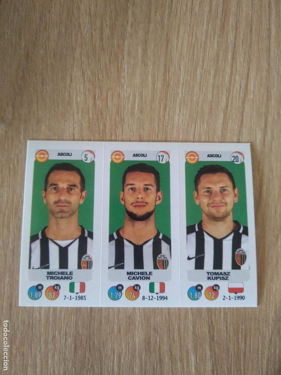 Cromos de f&uacute;tbol: 570 TROIANO CAVION KUPISZ ASCOLI CROMO FUTBOL PANINI LIGA ITALIA 18-19 CALCIATORI 2018-2019