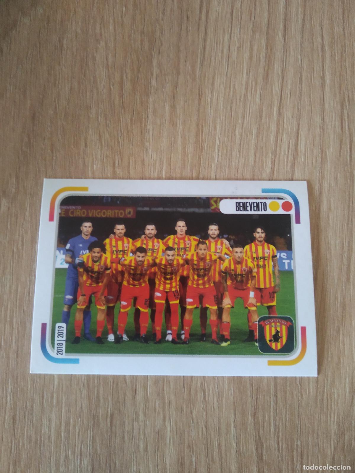 Cromos de f&uacute;tbol: 574 EQUIPO PLANTILLA BENEVENTO CROMO FUTBOL PANINI LIGA ITALIA 18-19 CALCIATORI 2018-2019